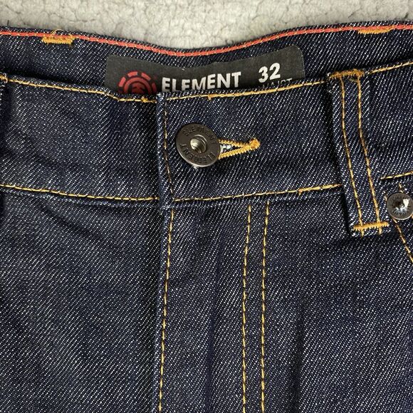 Element Jeans Skateboards Jeans Mens Standard Fit Dark 32x32 Quality Denim Y2K - Picture 5 of 16